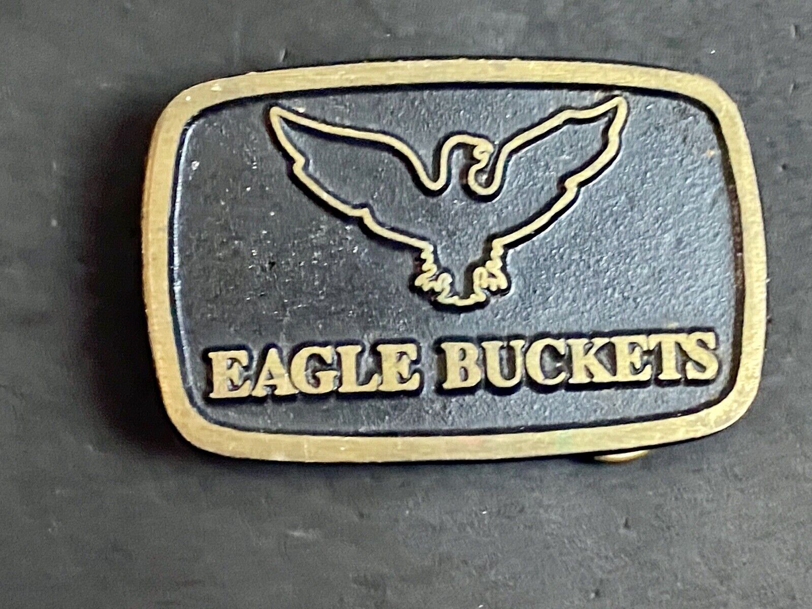 Vintage Heavy Machinery Construction - eagle buckets - belt buckle