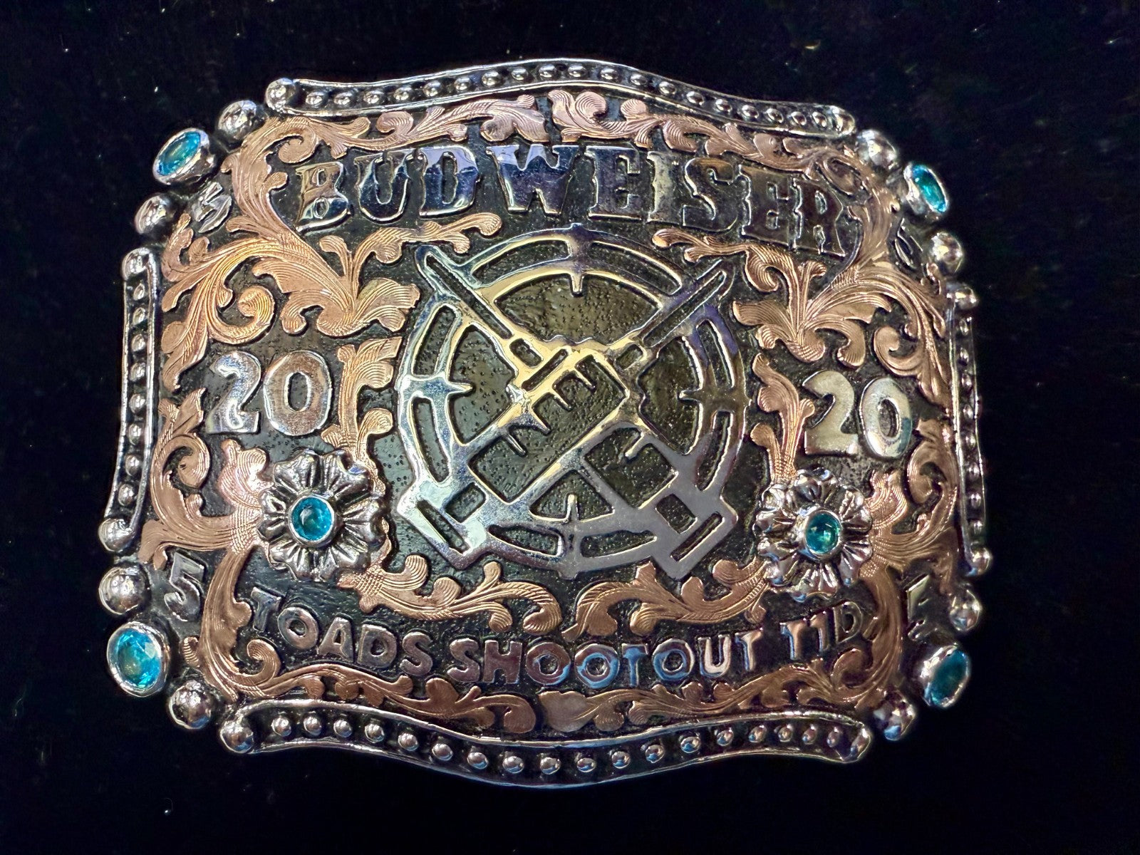 2020 Budweiser Toads Shoot Out TID Event 2ND TO NONE Trophy NASCAR Belt Buckle