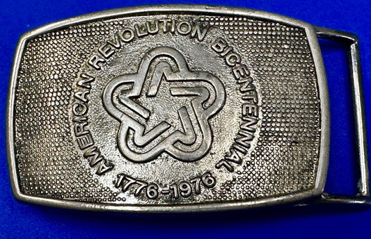 American Revolution Patriotic Bicentennial 200 Year Celebration Belt Buckle