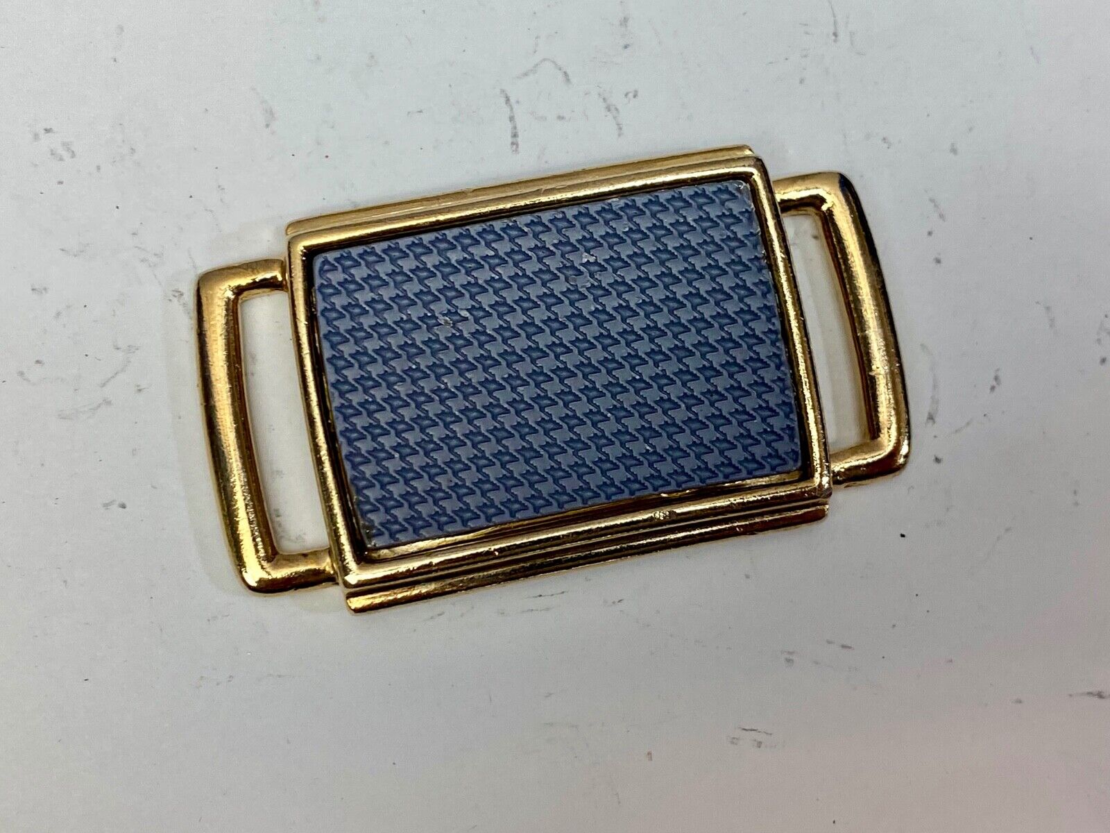 Vintage Gold Tone Dress Belt Buckle With Butterfly Makers Mark 