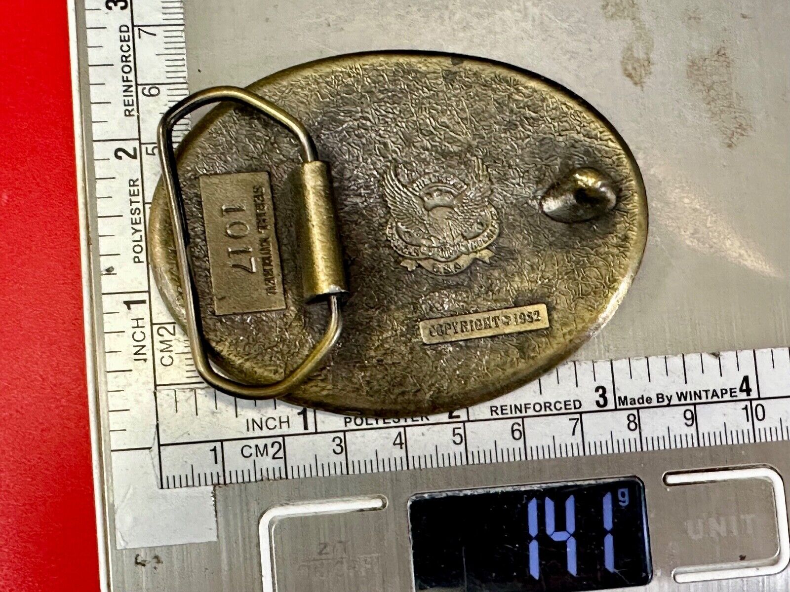 3M company Vintage 1982 belt buckle Adhesives, Magnetic Reel tapes, Tools etc!