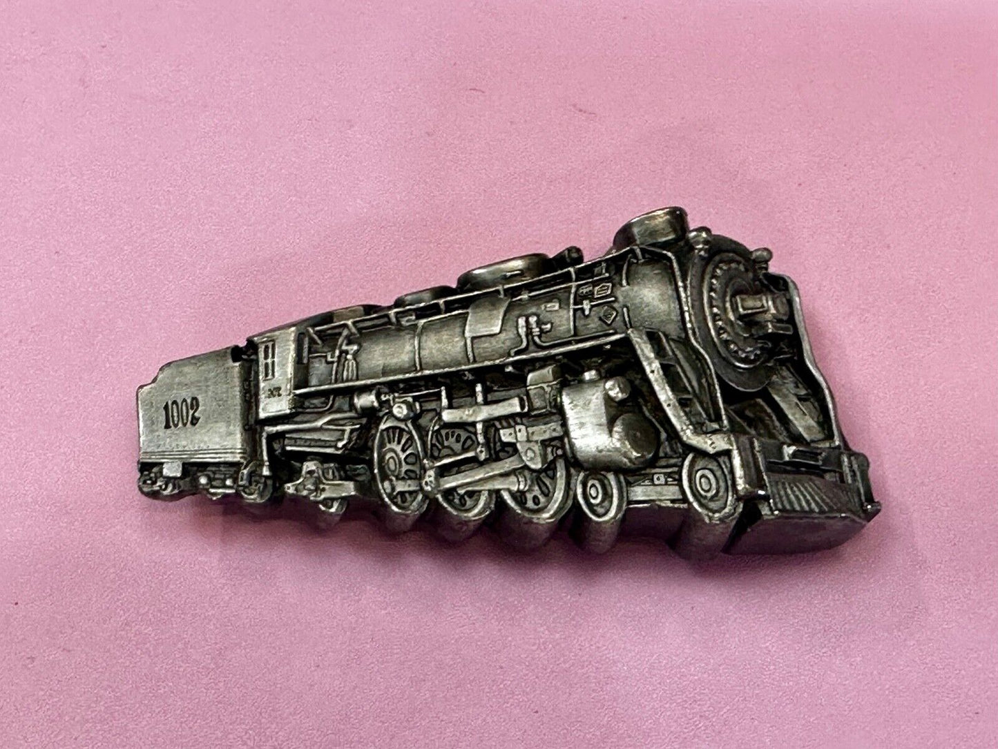 1002 RR Steam Engine Train Rail Road collectable 1978 Bergamot Belt Buckle