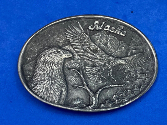 Alaska Frontier Arts Ltd Flying Eagle  Great State Belt Buckle By Donohue Ent. 