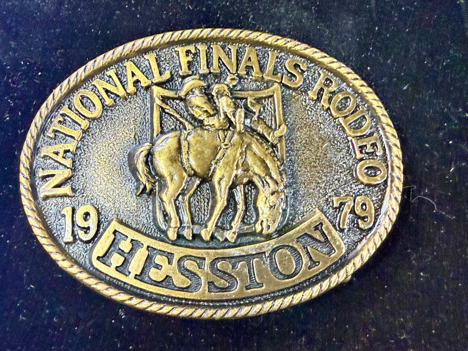 1979 Hesston NFR National Finals Rodeo Cowboys Western 5Th Edition Belt Buckle