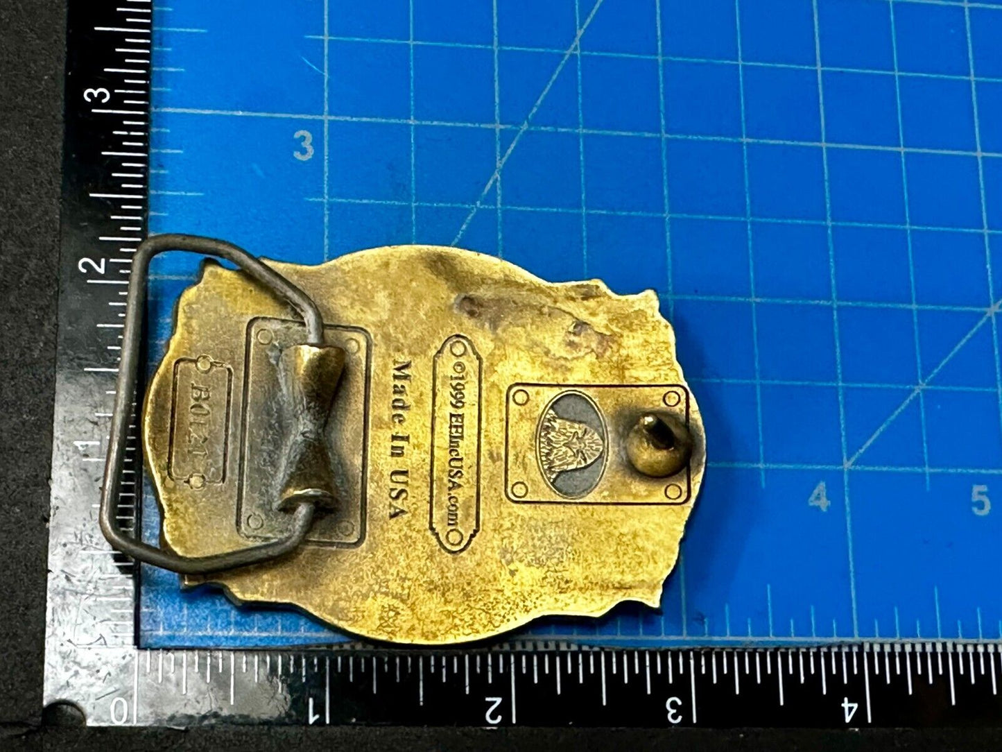 United States Navy Eagle Seal Vintage 1999 Commemorative Belt Buckle B.B. INC