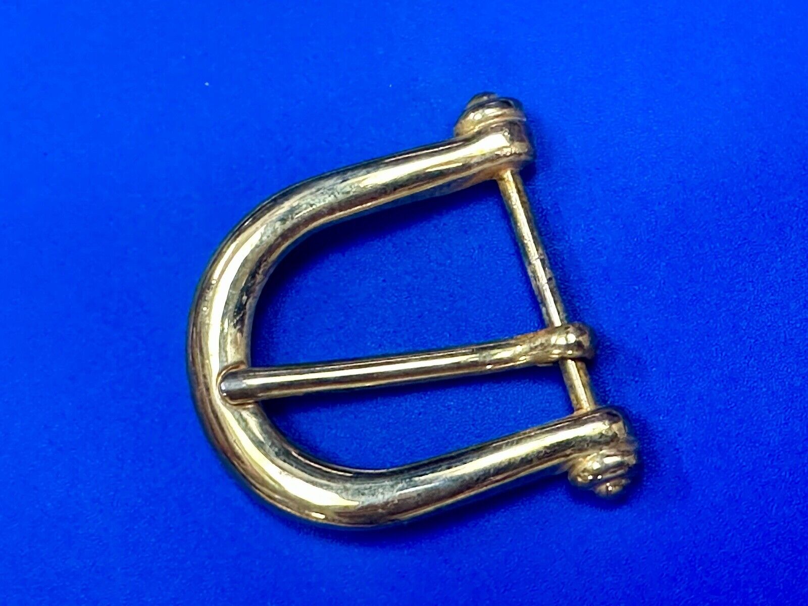 Vintage antique replacement smooth curves u shaped belt buckle