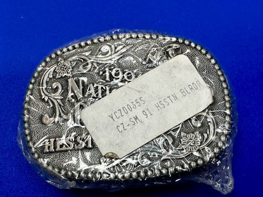 1991 NFR National Finals Rodeo  NOS Youth Size ADM Commemorative Belt Buckle