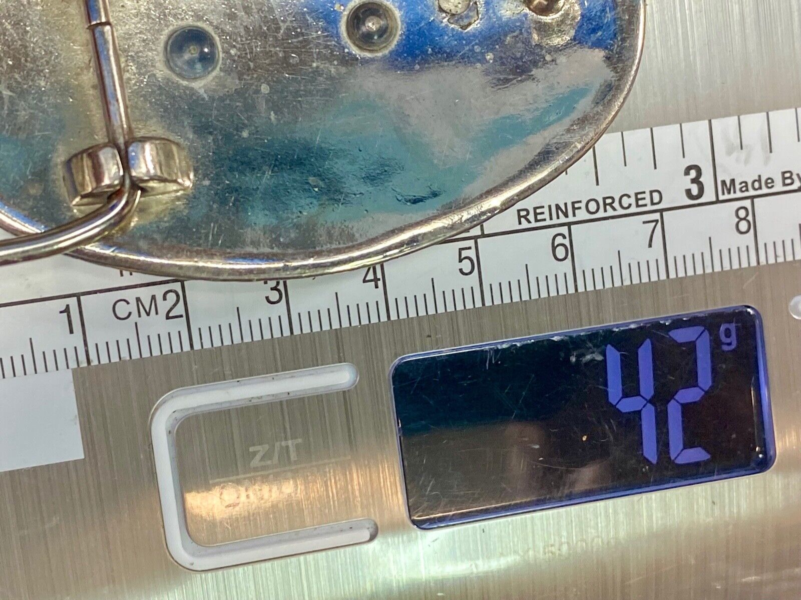 Vintage Mixed Metal Flying Hunting Diving Mountains Western Belt Buckle 