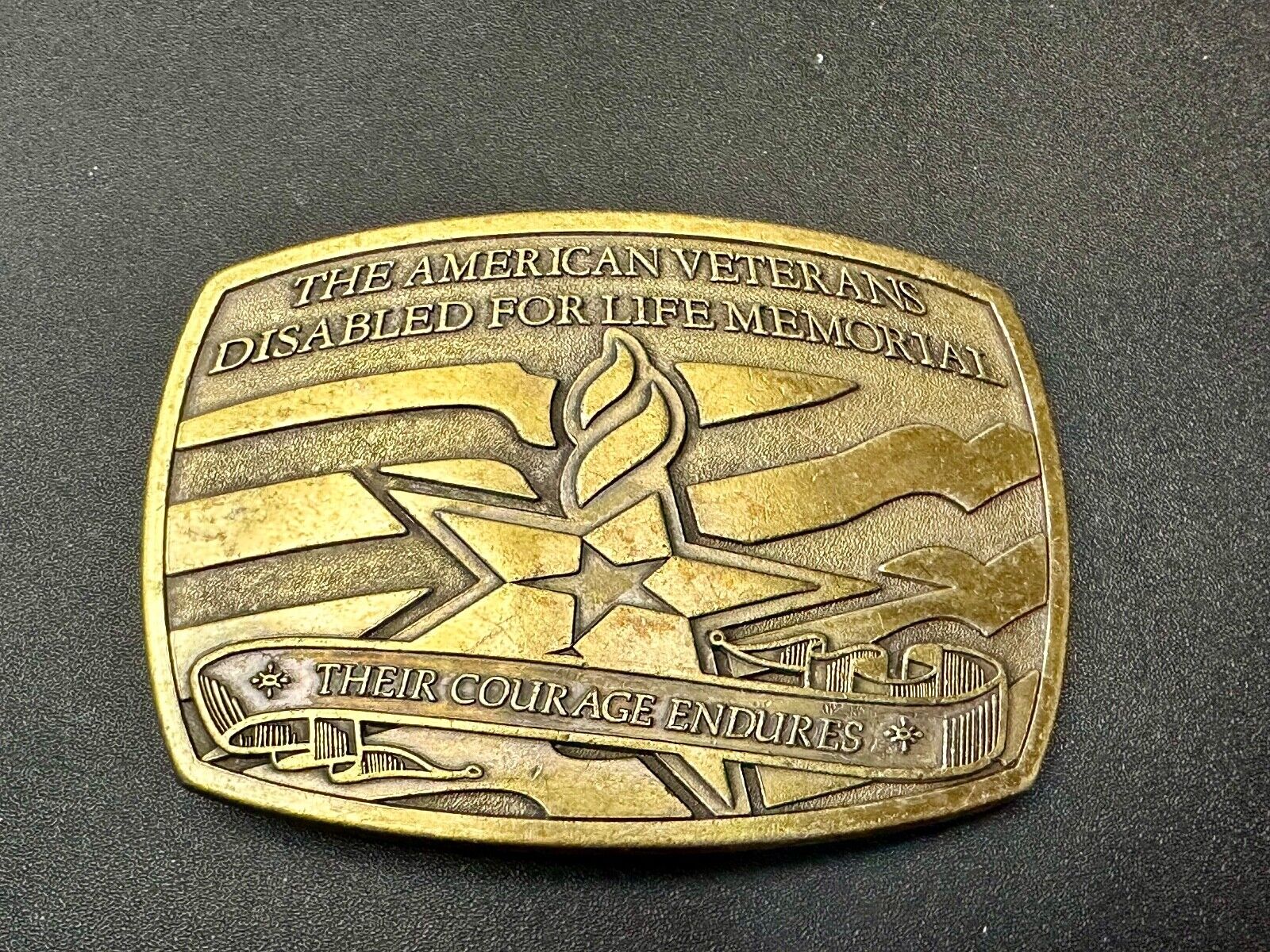 American Veterans Disabled for life Memorial Commemorative 2006 Belt Buckle