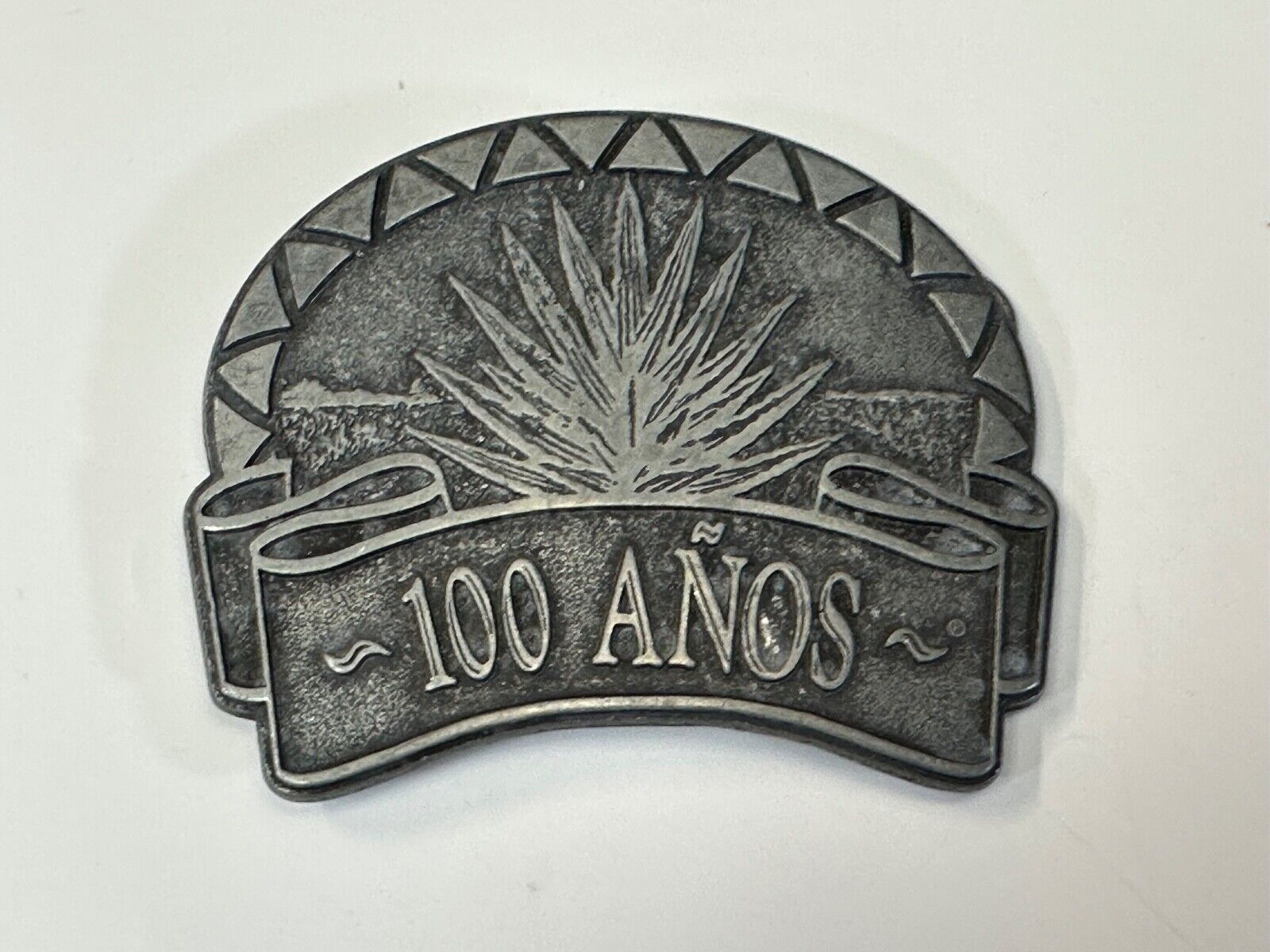 Tequila 100 Anos Tequila Brand Advertising Promo Vintage belt buckle