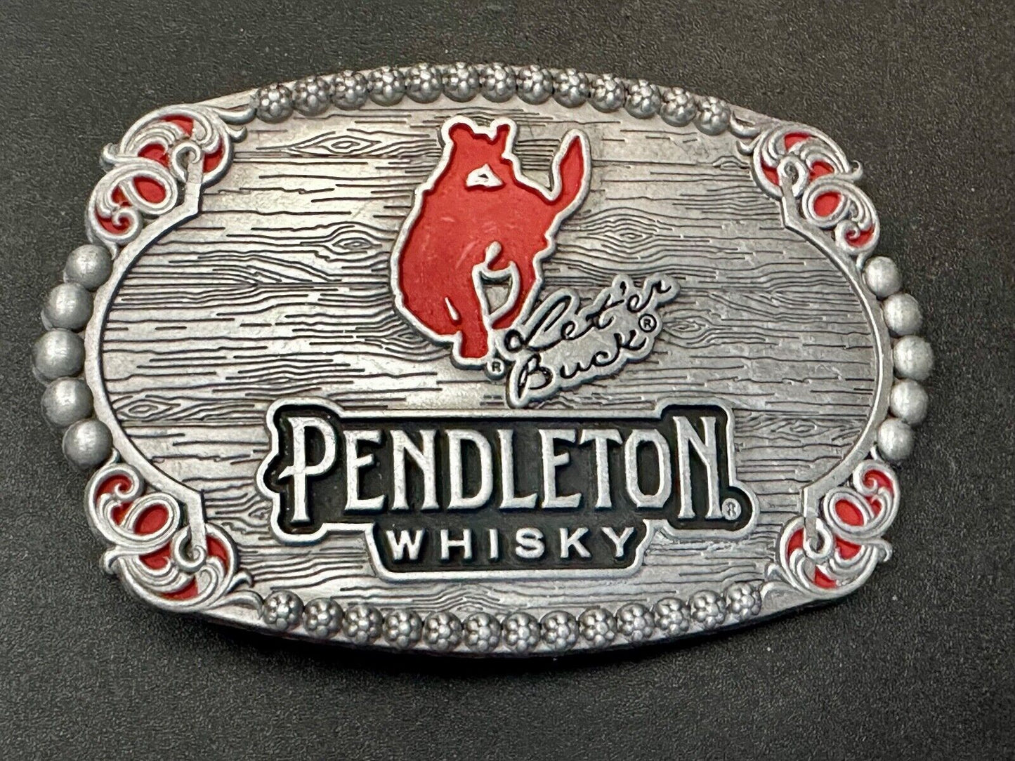 2023 Pendleton Whisky Let'er Buck Montana Silversmith Rodeo Cowboys Belt Buckle