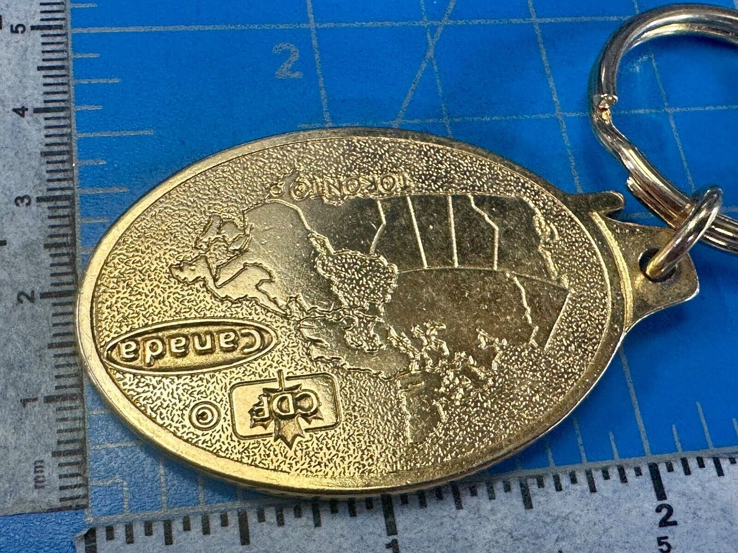 Toronto Canada gold tone CDF Souvenir Keychain - Key Ring Chain