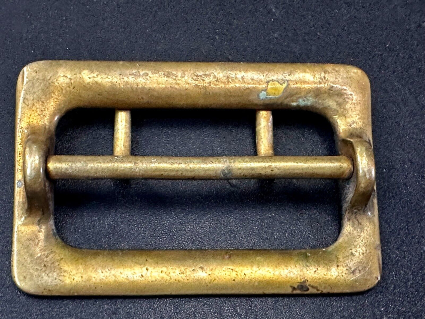 Antique Double Prong Center Bar Gold Tone Hippy Vibe Replacement Belt Buckle