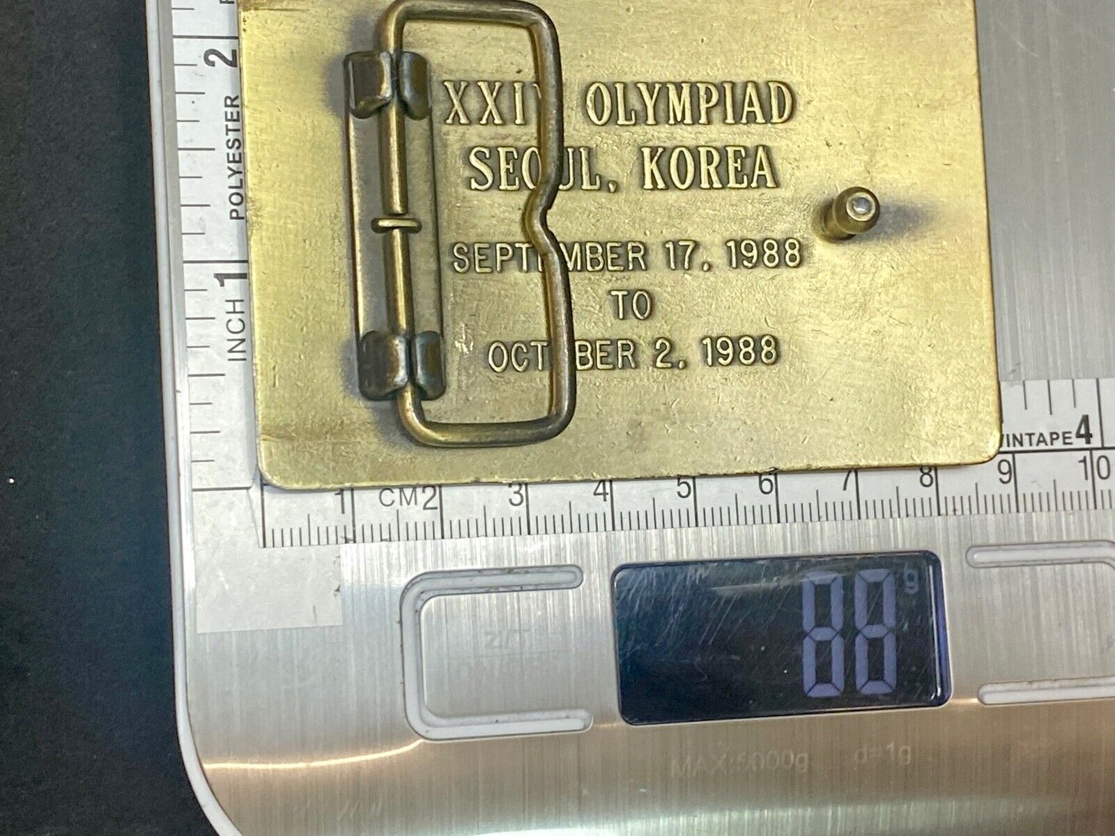 United States Shooting Team 1988, Official Sponsor Belt Buckle Seoul Korea