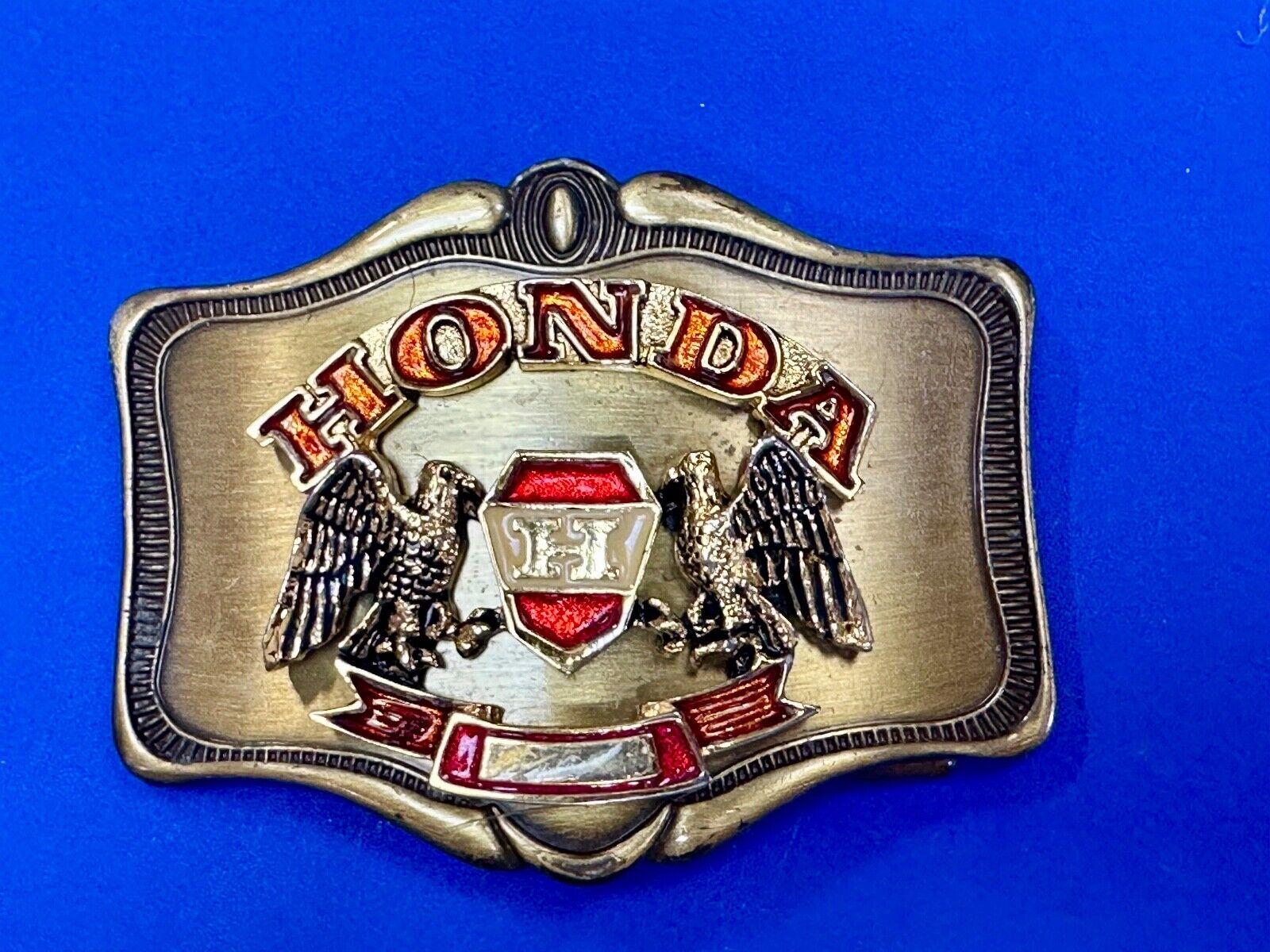 1978 Honda Goldwing Motorcycles Bikers  belt buckle by A.H.M.