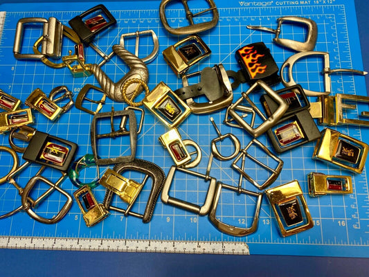 3 Pounds of Vintage & Modern Belt buckles -Lot, Grab Bag Resale Gifts Some NOS