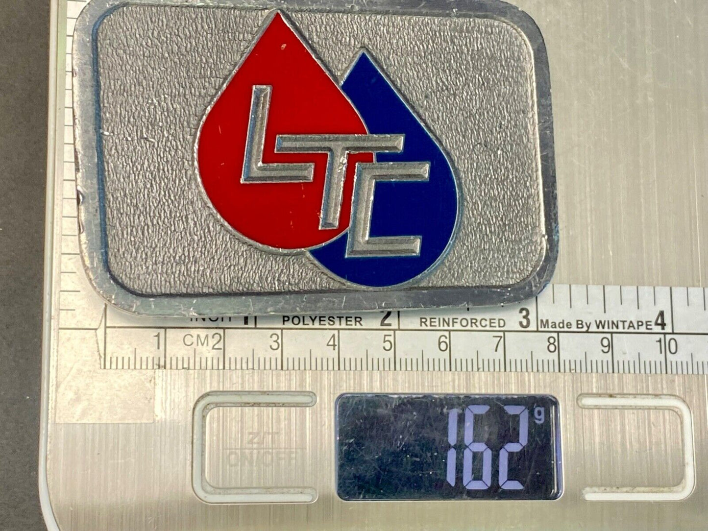 Vintage LTC Fuel Gas Oil energy logo company belt buckle by CD-Hit