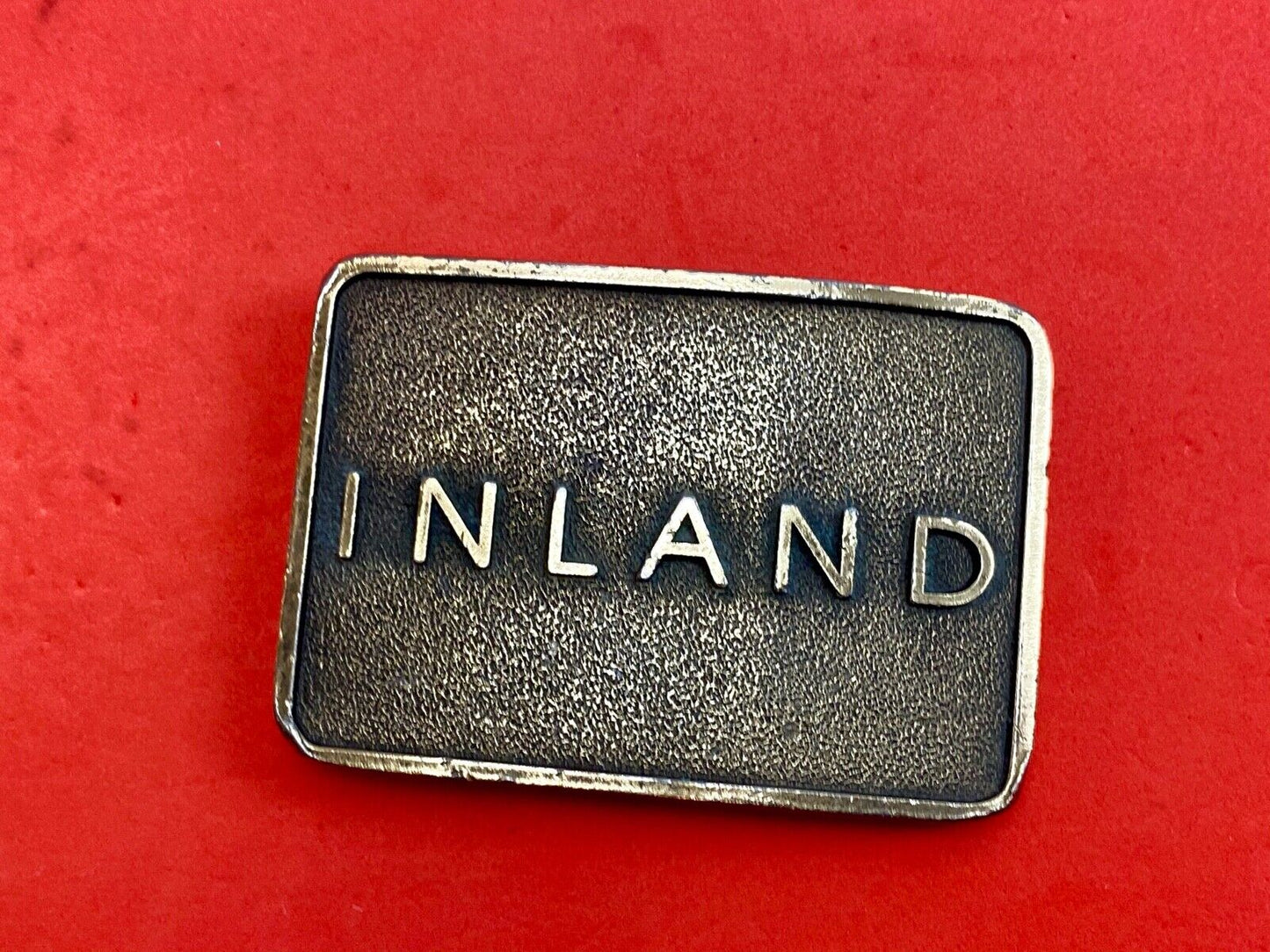 Vintage Inland company belt buckle - truck parts company 