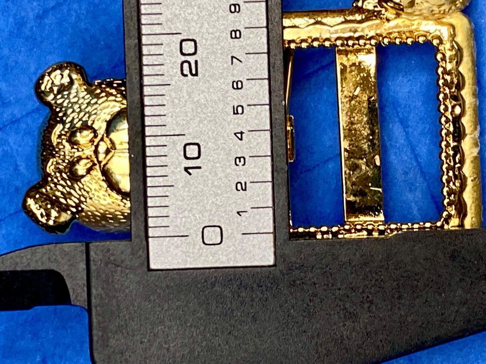 Vintage JJ Brooch Teddy Bear Cut-Out Gold Tone Brooch Pin For Your Picture