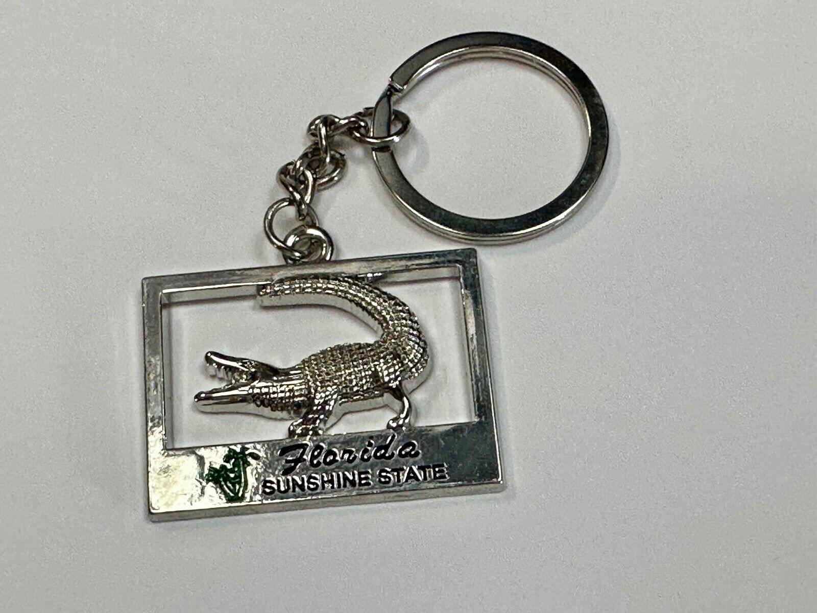 Alligator, Florida,  The Sunshine State souvenir Keychain - Key Ring Chain