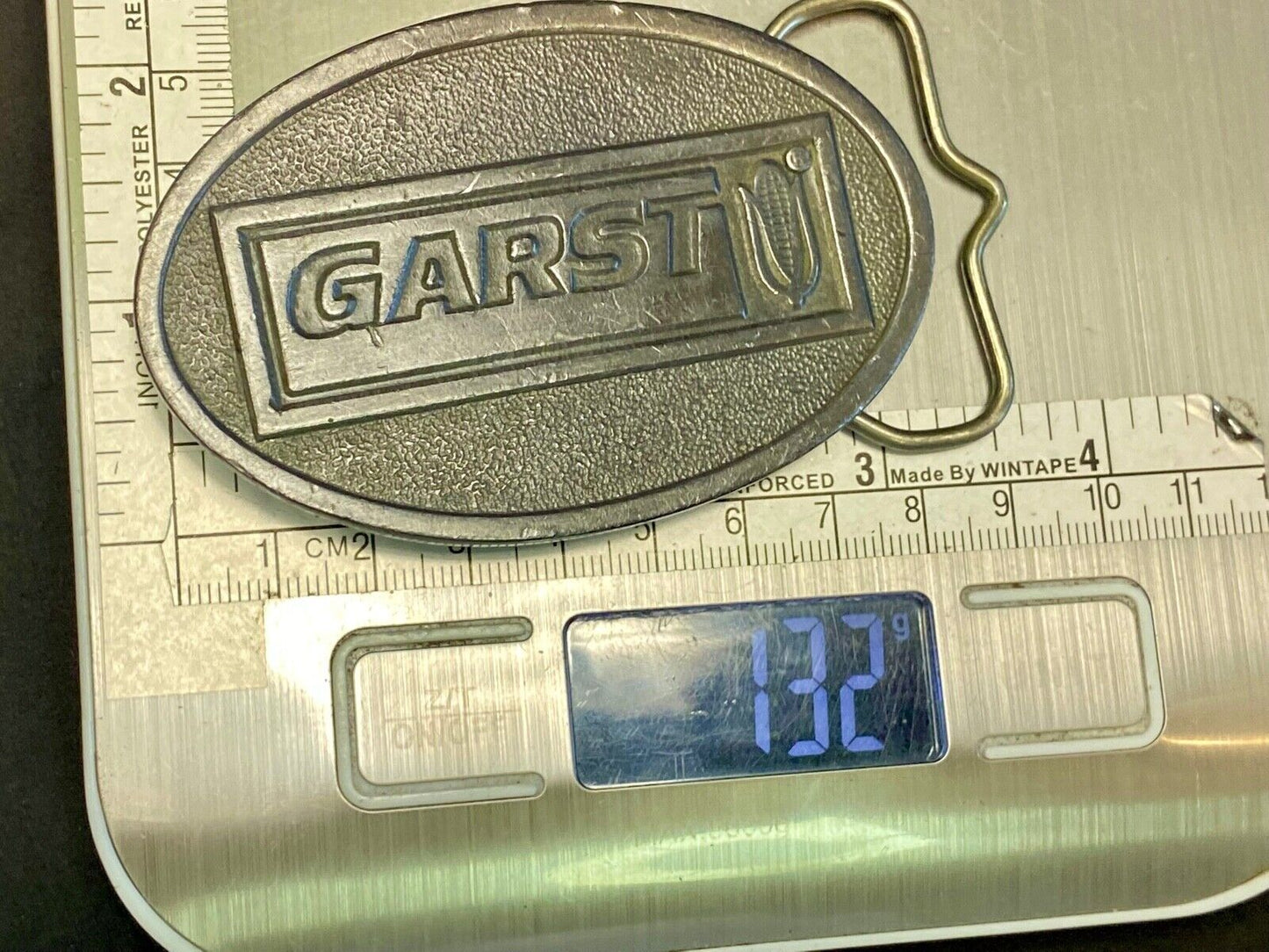 Vintage Garst Seed Belt Buckle Ffa Agriculture Farming Farm Coon Rapids Iowa