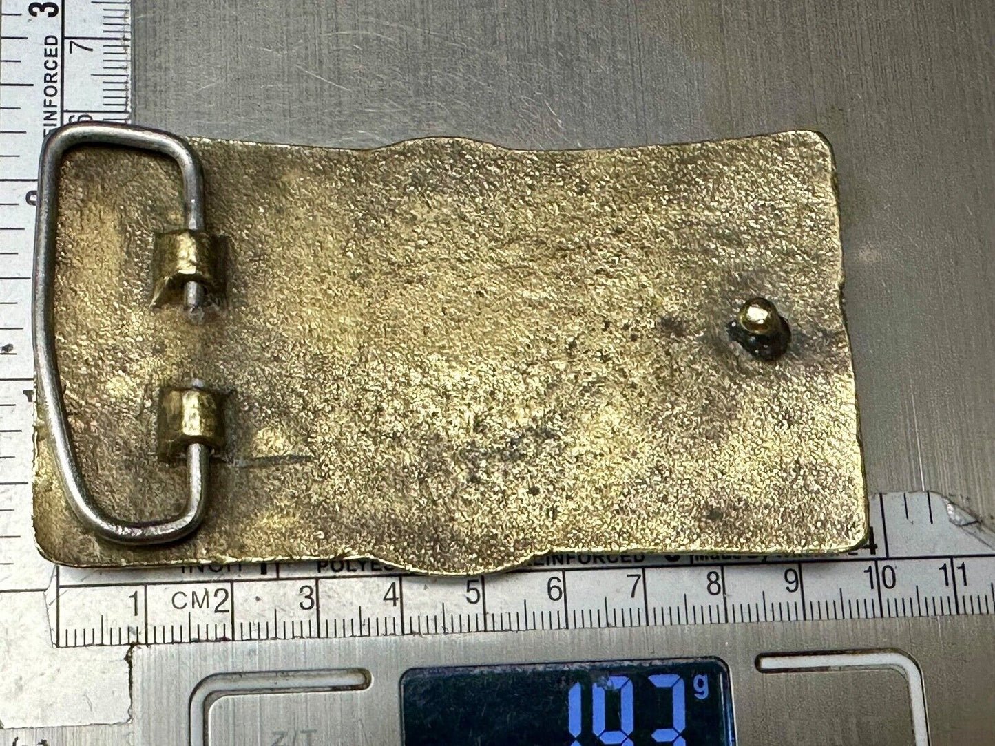 Teamster Union Vintage Solid Brass Belt Buckle  Horse Truckers