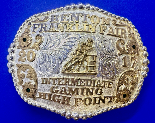 Benton Franklin Fair 2017 Gaming High Point Trophy Belt Buckle by Corriente 