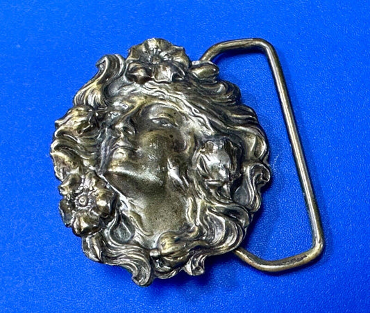 Beautiful Women's Cameo - vintage Lewis belt buckle