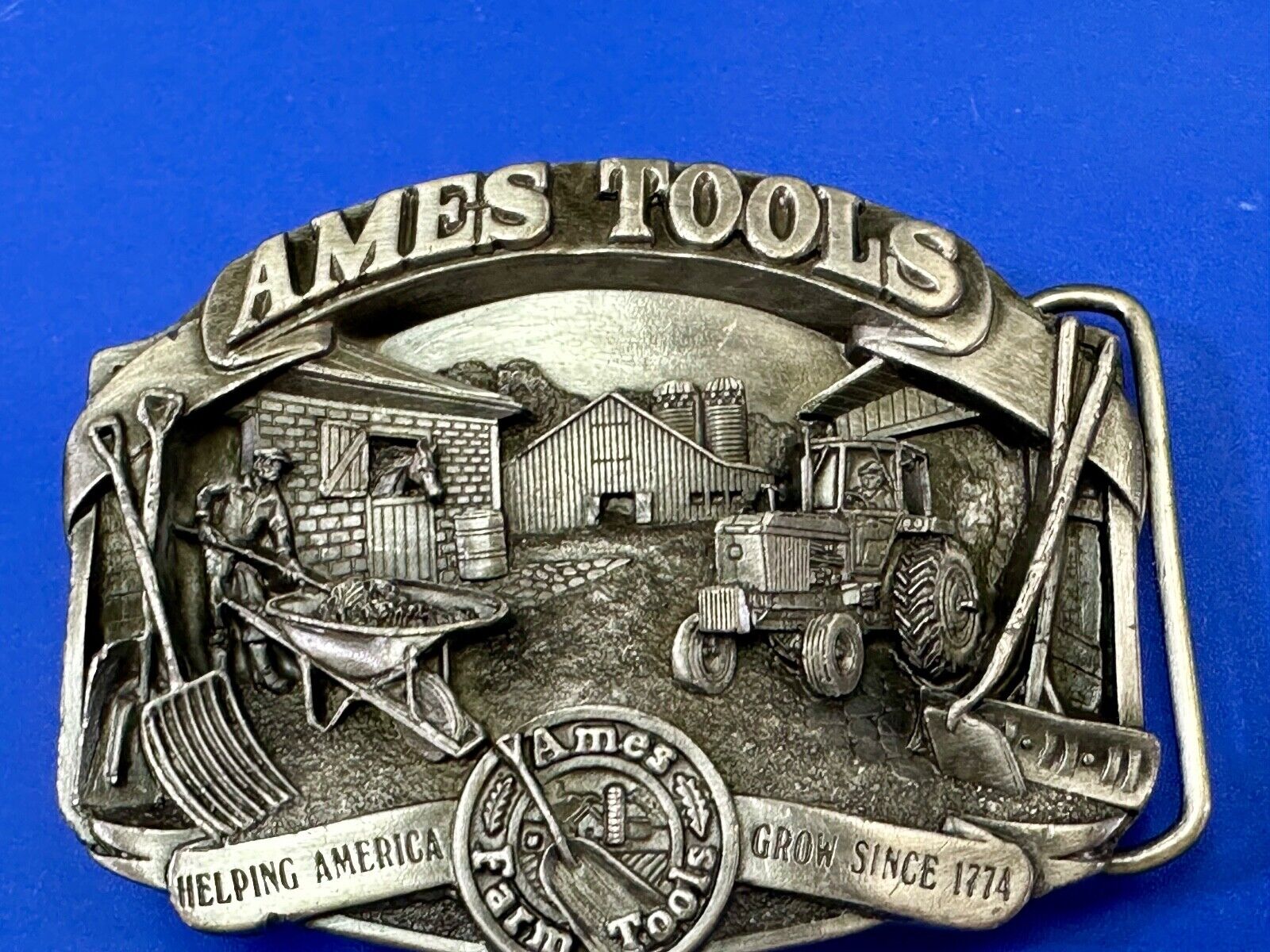 Ames Tools, helping America Grow 1989 Siskiyou Belt Buckle Lawn & garden supply