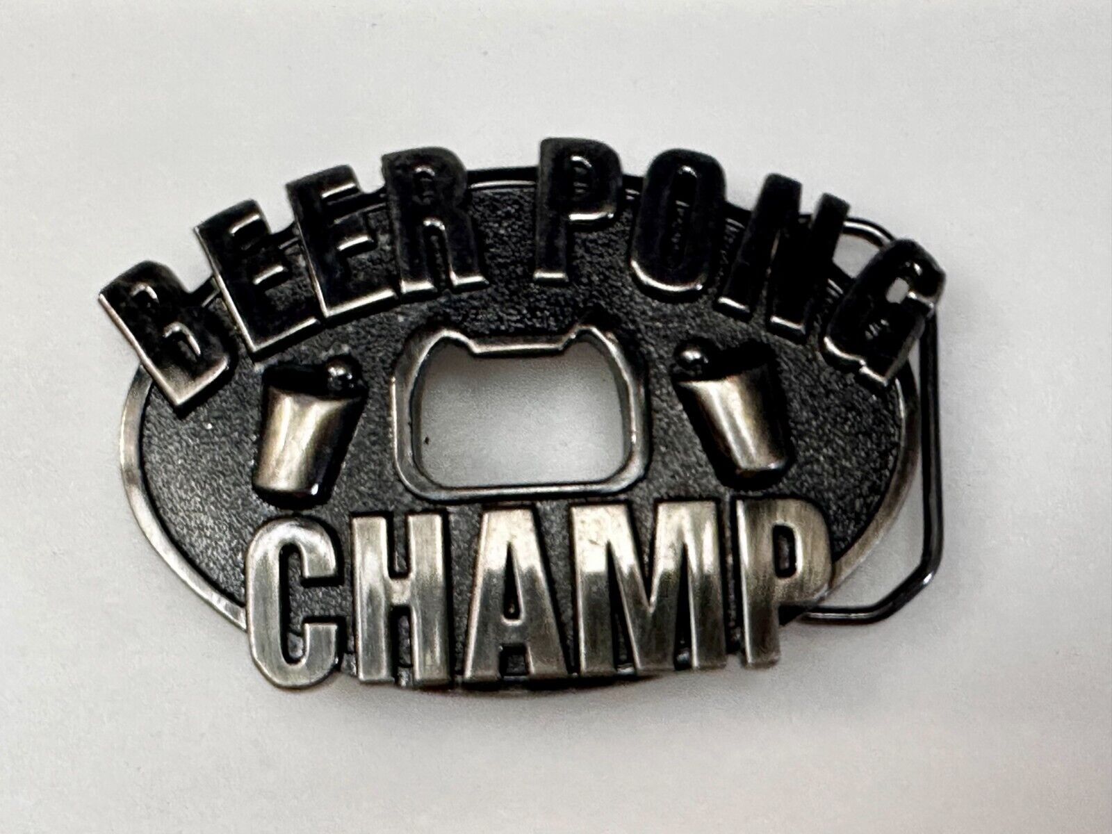 Beer Pong Champ Drunk Drinking Novelty Belt Buckle with Bottle Opener KALAN