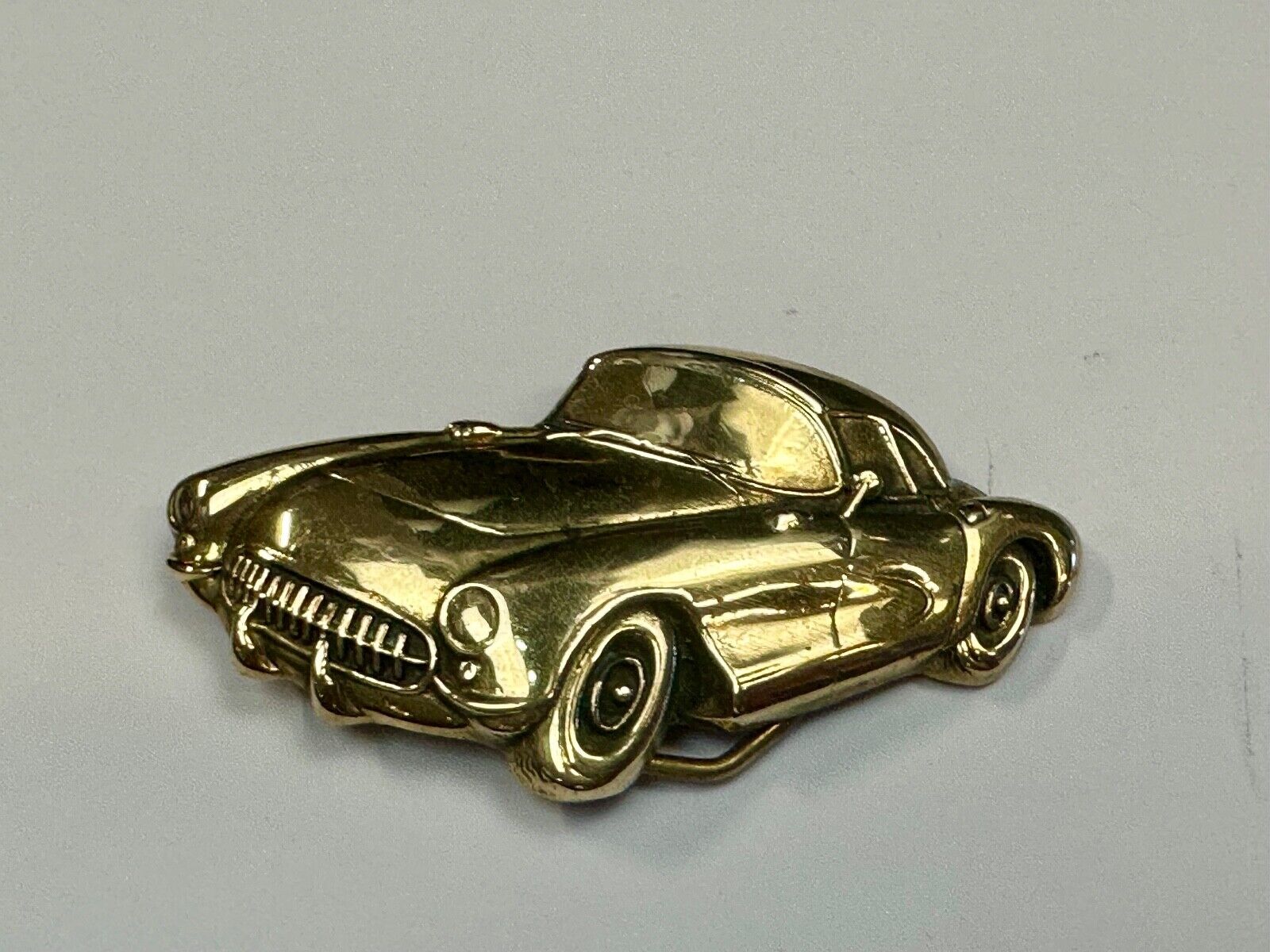 1st Generation Corvette Solid Brass Car Collectors Baron Belt Buckle 1979