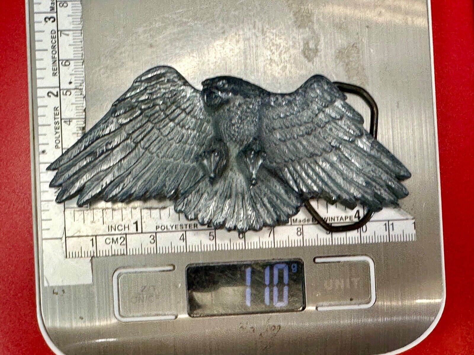 Vintage Figural Eagle Patriotic American USA Great American belt buckle Co