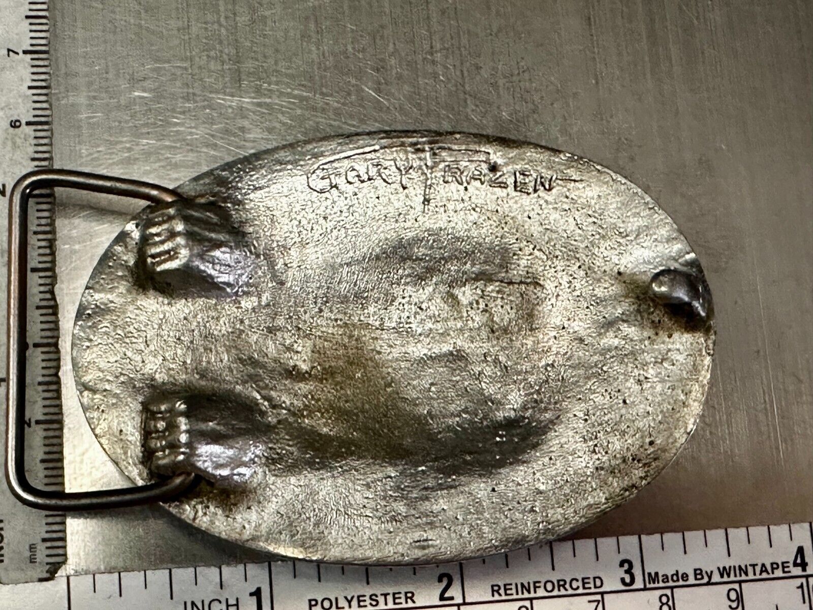 Andalex Wildcat Loadout Vintage Belt Buckle by Sculpture Artist Gary Frazen