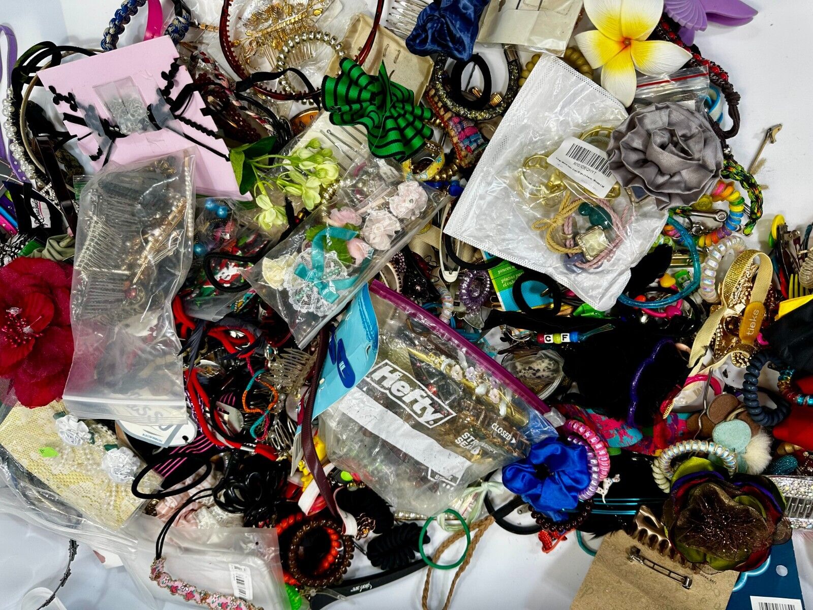 Almost 13 pounds of Hair Accessories -  Resale Bulk Lot, Junk Drawer Grab Bag