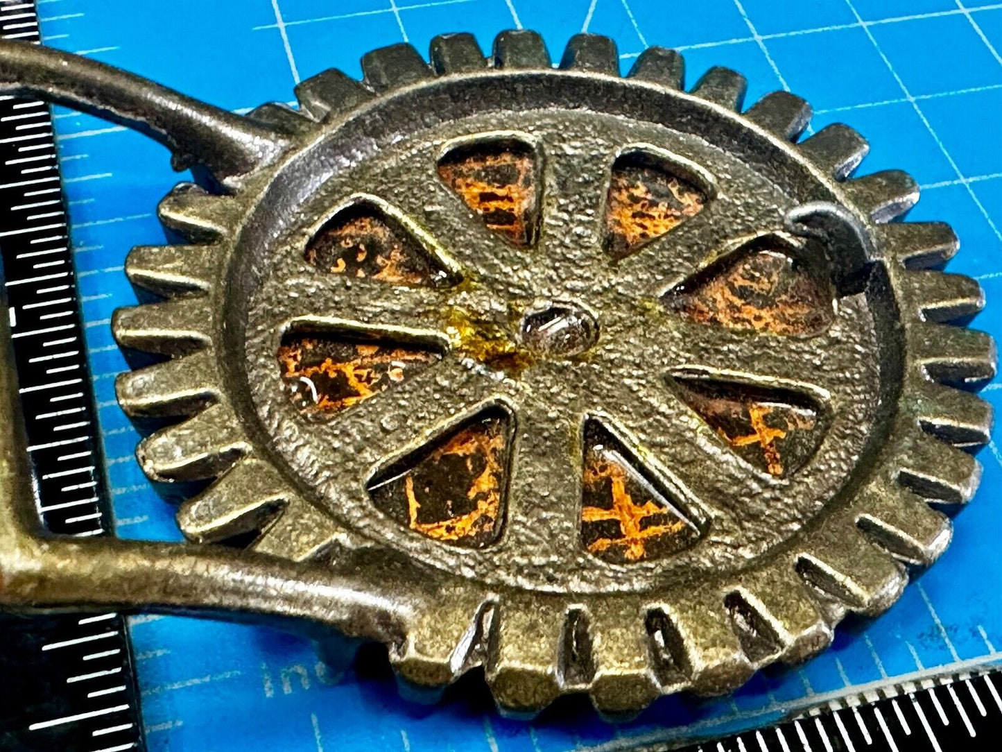 Artisan Metalworker Green Email Art Project - Beautiful Vintage Belt Buckle