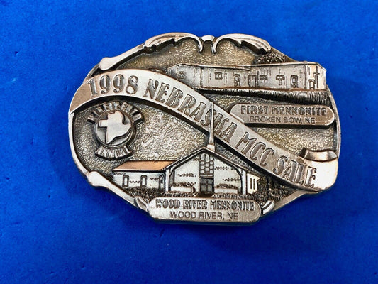 1998 Nebraska MCC Sale - Wood River Mennonite Church, Broken Bow,  belt buckle 