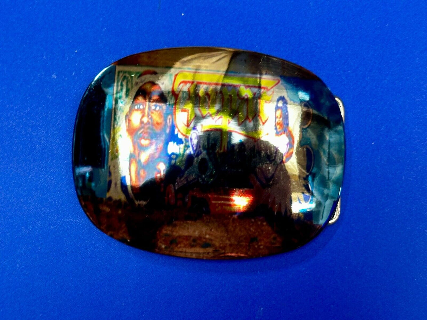2Pac Tupac Shakur Hologram Style NOS Rap Music Legend Millennium Belt Buckle