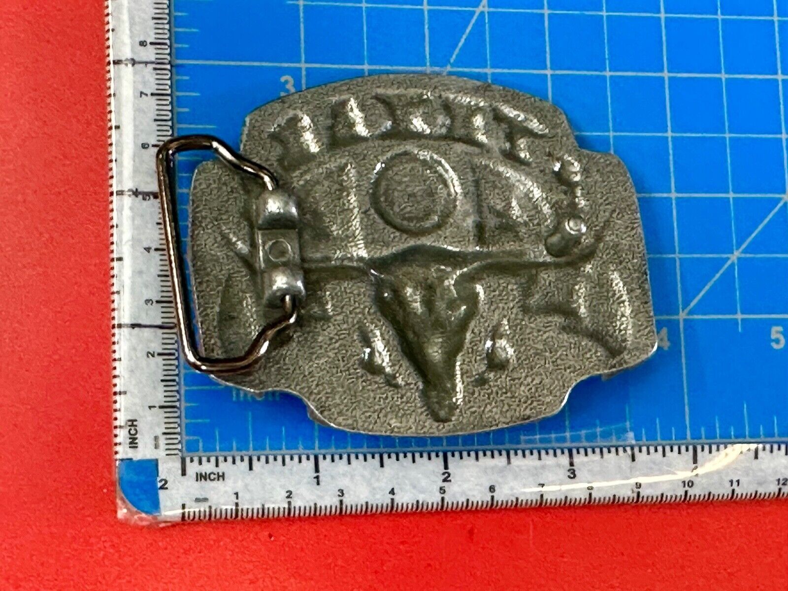 Texas longhorn - Raised dimensional everything tx belt buckle  - Star Flag Rodeo