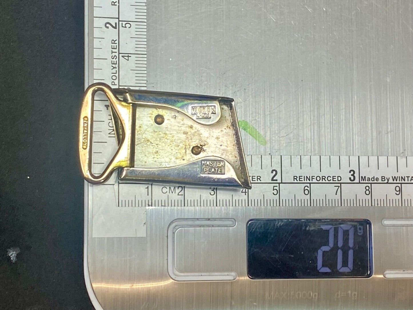 Vintage Hickok Usa Alphabet Letter "G" 1.5" Monogram Belt Buckle