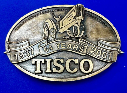 TISCO Tractor Implement Supply Replacement Parts 64 years, 2001 Belt Buckle