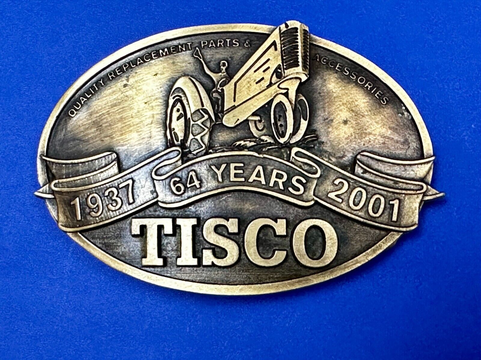 64 Years TISCO Tractor Implement Supply company NOS Belt Buckle by Speccast