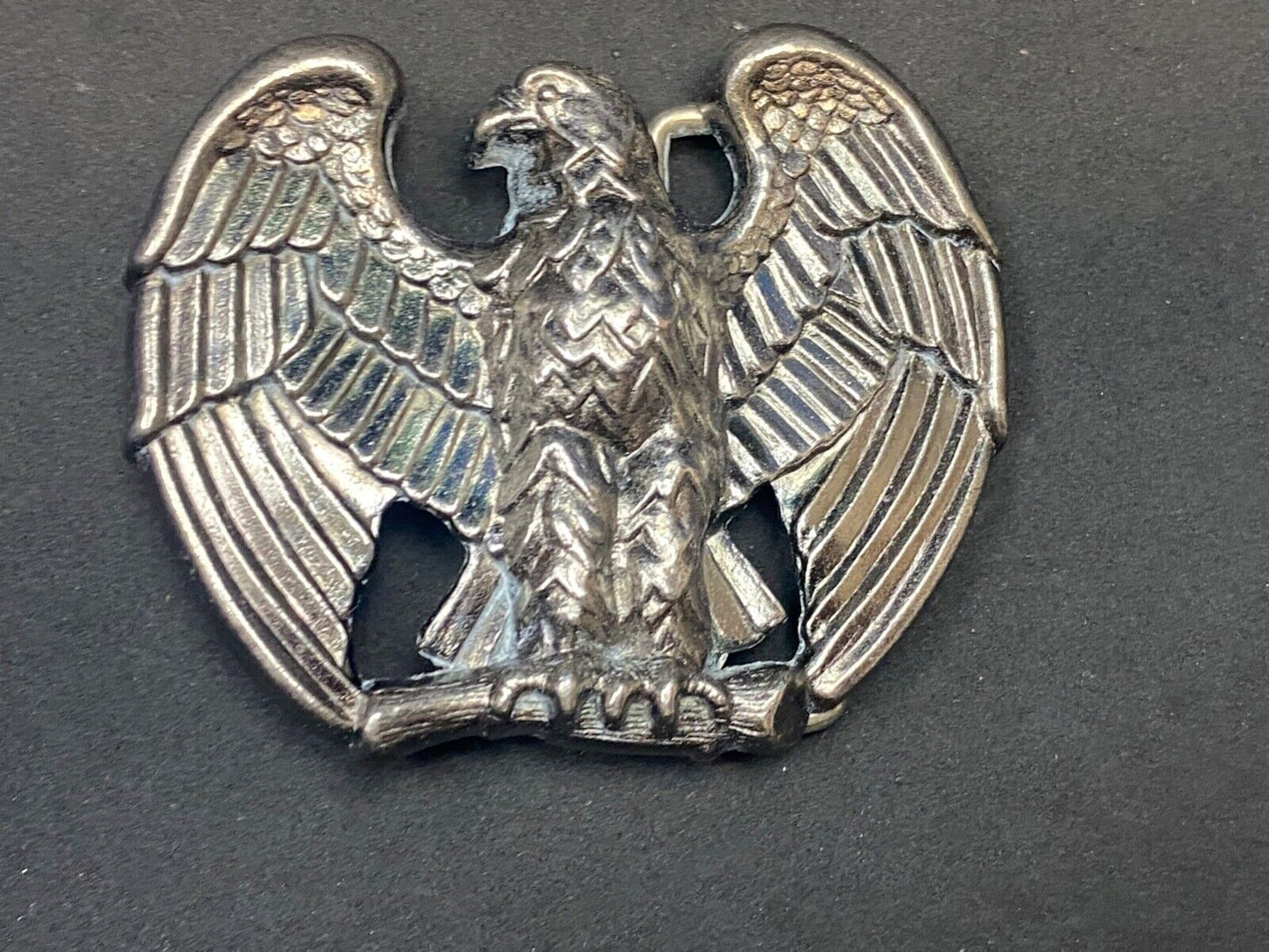 2.5" Belt Buckle Eagle Silver Metal Avon Spread Wings 3D Raptors Birds