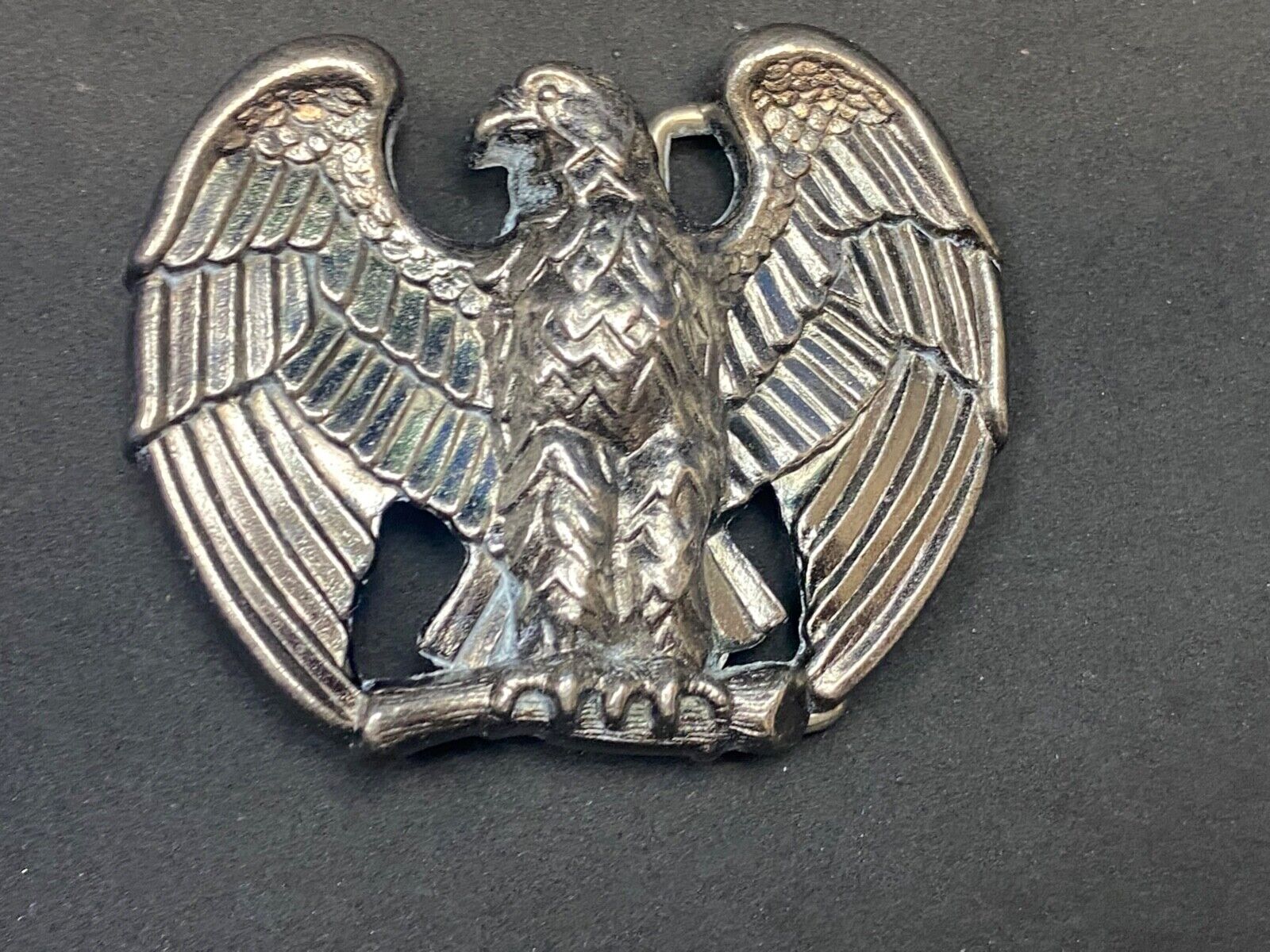 2.5" Belt Buckle Eagle Silver Metal Avon Spread Wings 3D Raptors Birds