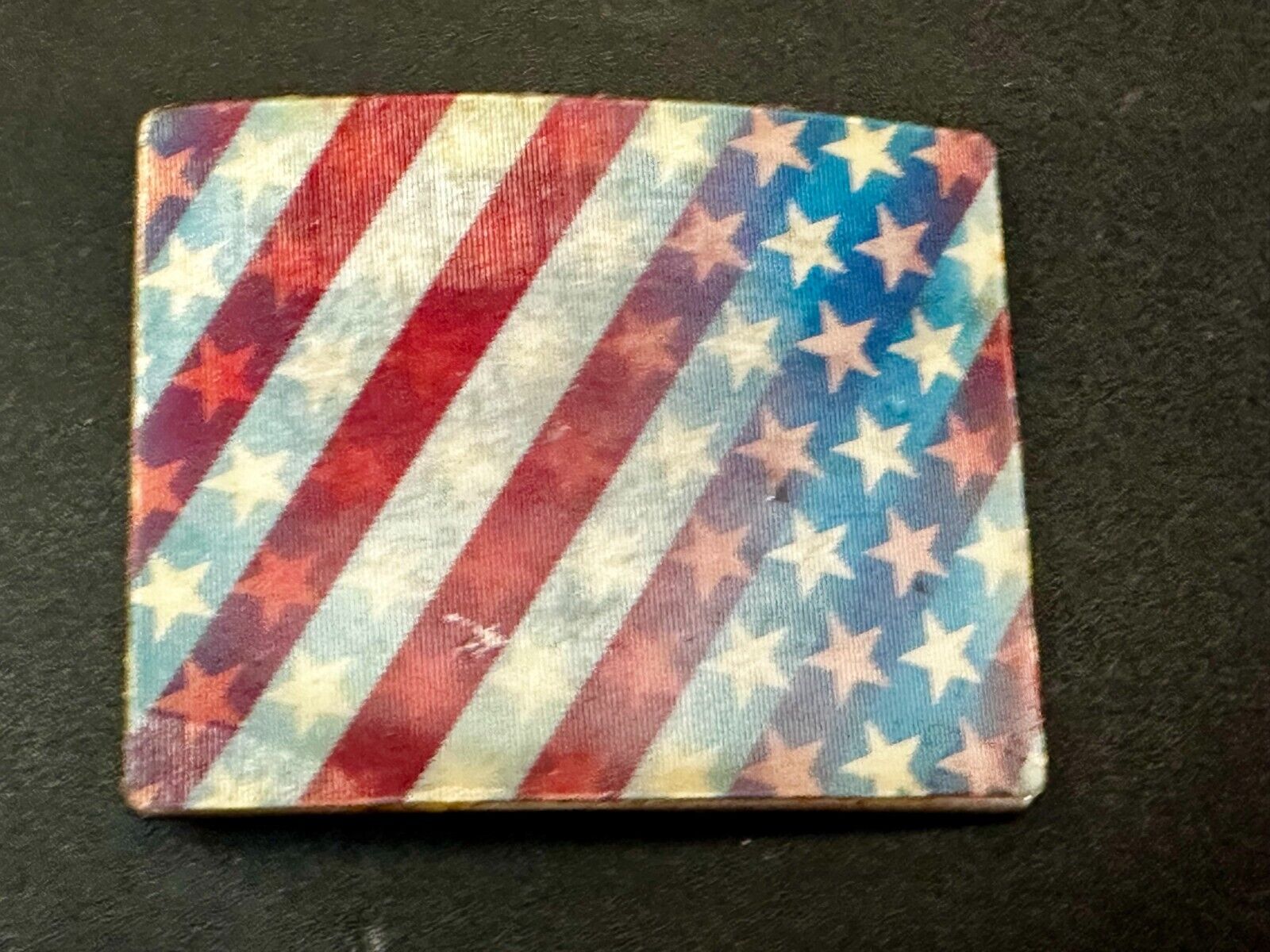 United States USA American Flag Patriotic Hologram Style Belt Buckle