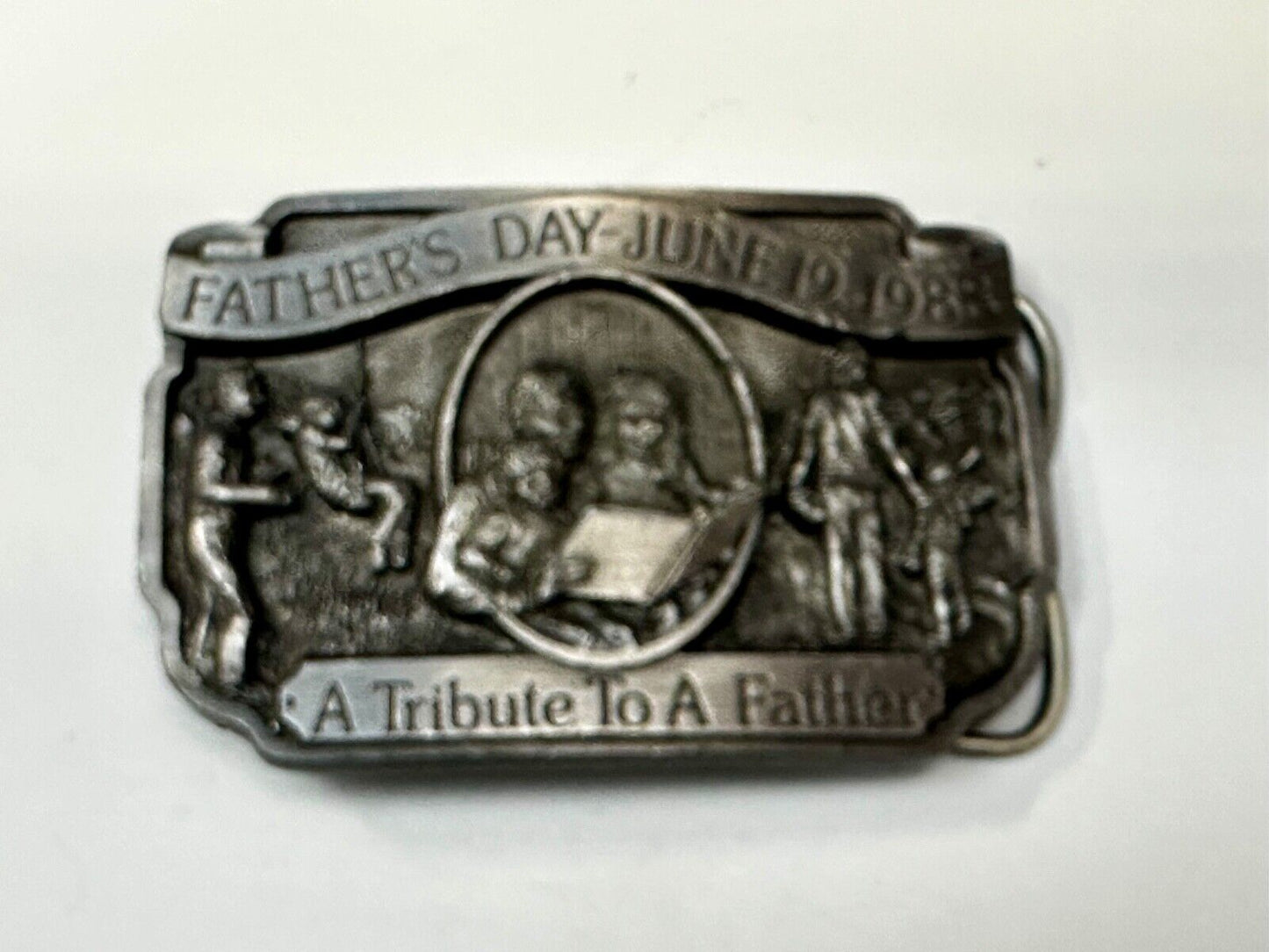 A Tribute to a Father Dad - Vintage Father's Day 1988 Belt Buckle by Creative