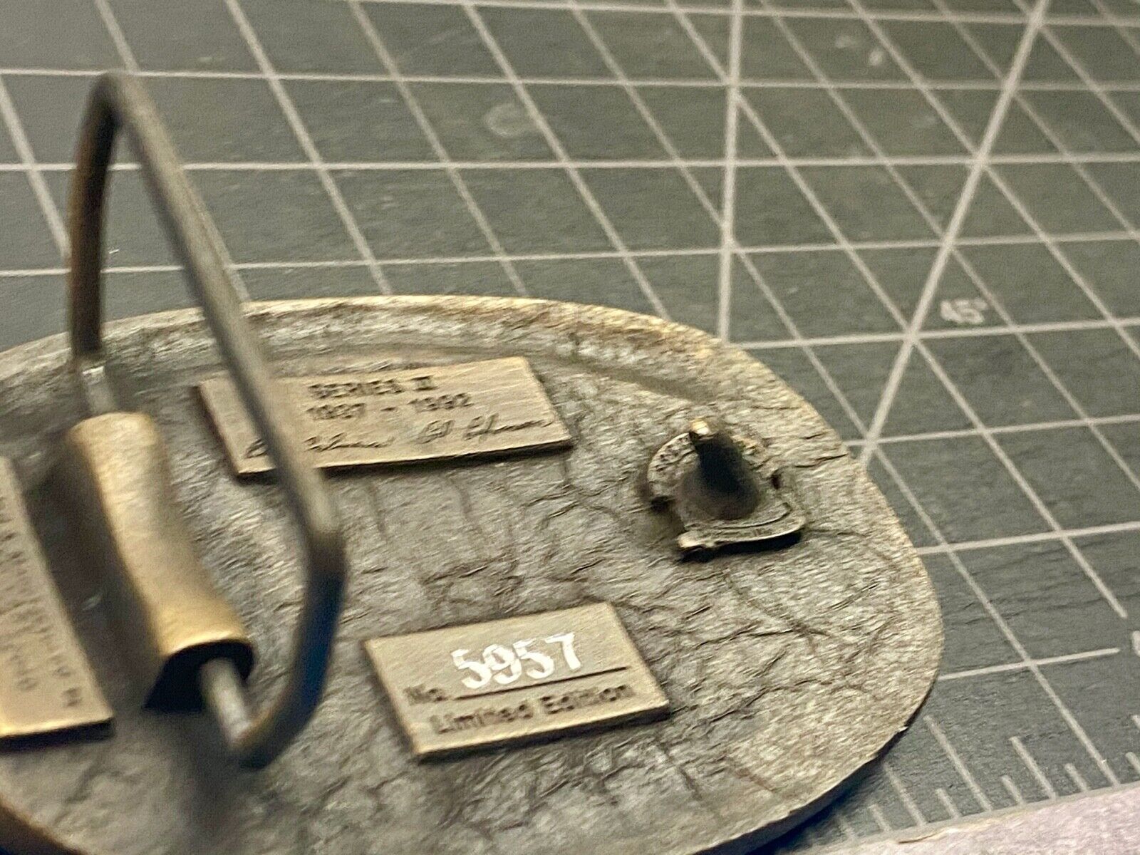 55 years Tisco Tractor Implement Supply Spec Cast Brass Belt Buckle series 2