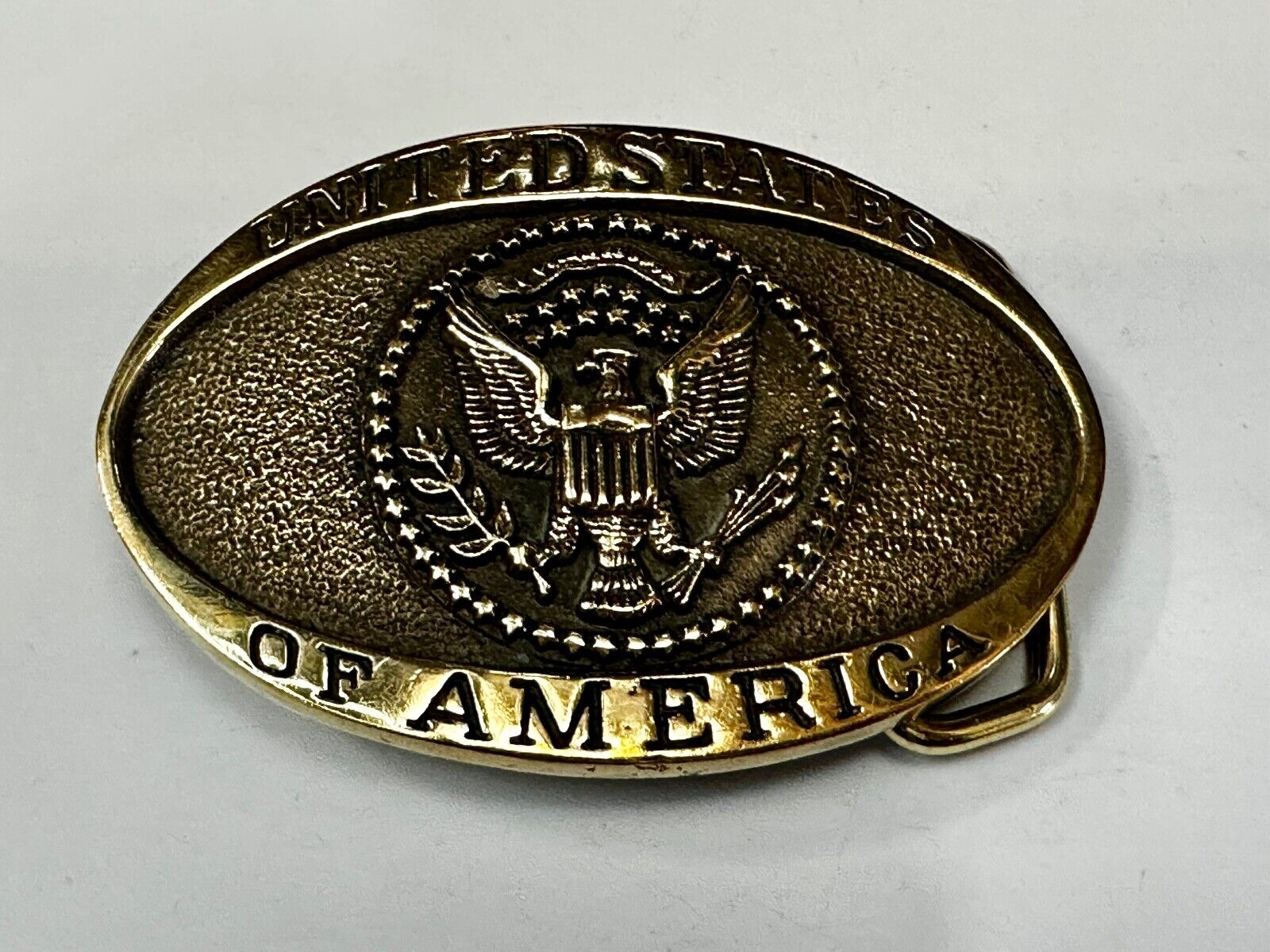 United States of America Patriotic USA Heritage Mint LTD Brass Belt Buckle