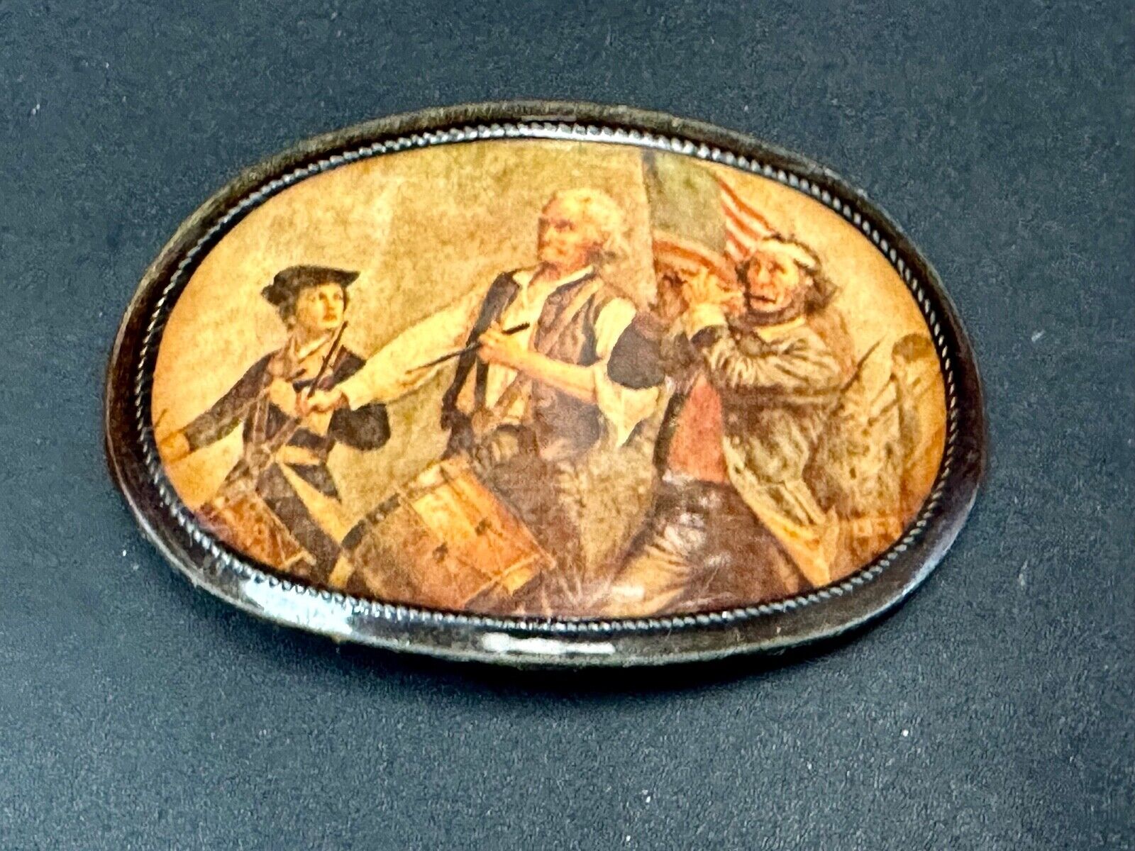 American Marching Band USA Constitution Bicentennial vintage belt buckle