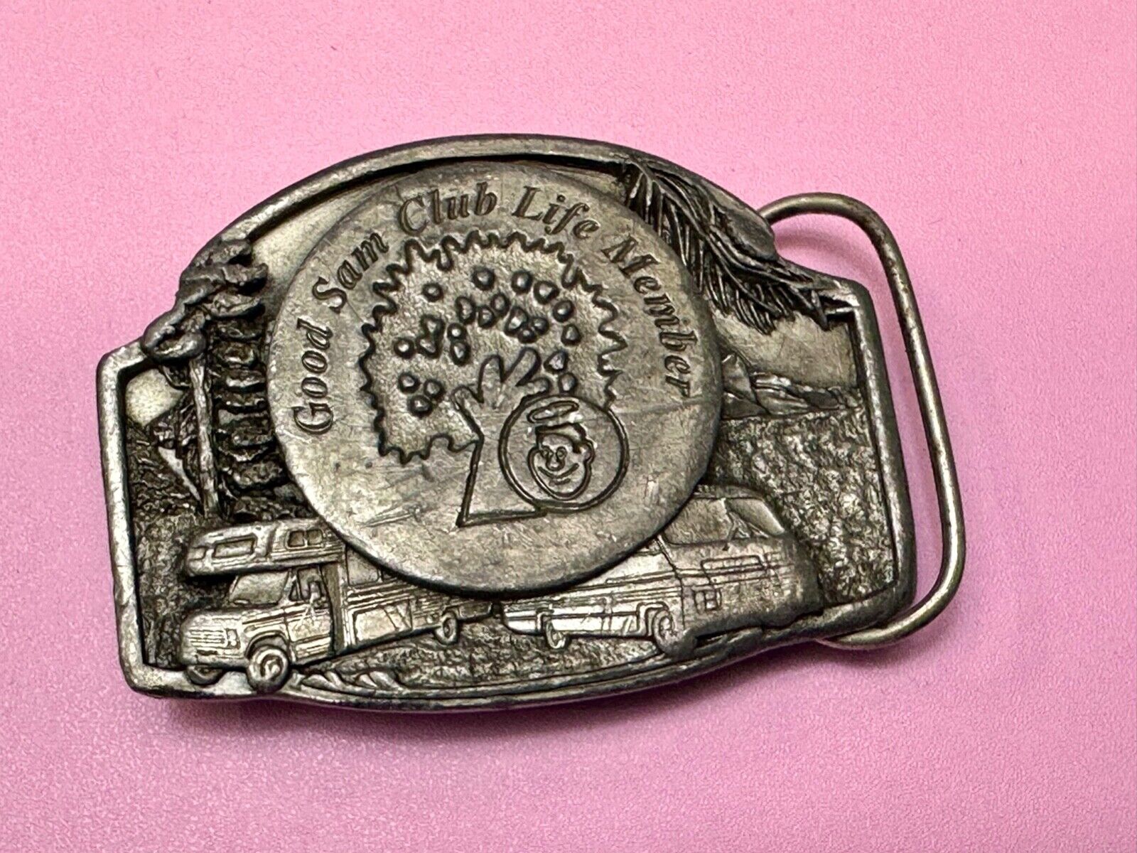 Vintage Good Sam Club Life Member Belt Buckle