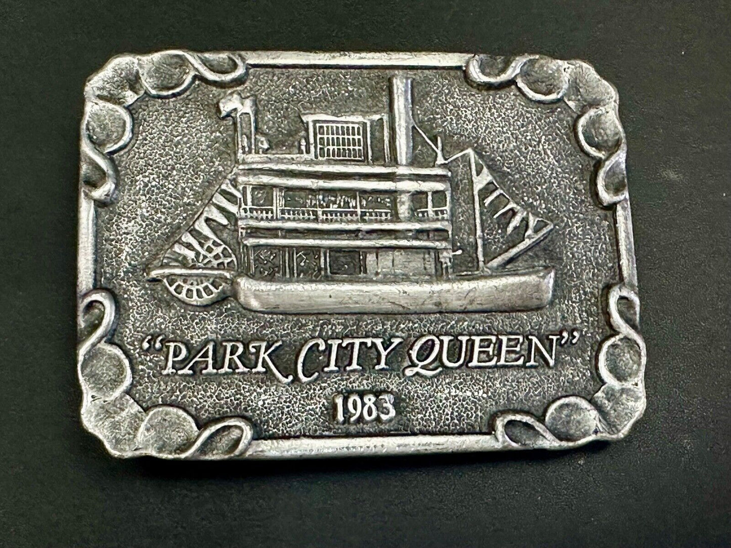 Park City Queen River Boat - Vintage Collectable art Belt Buckle Michael Rycker